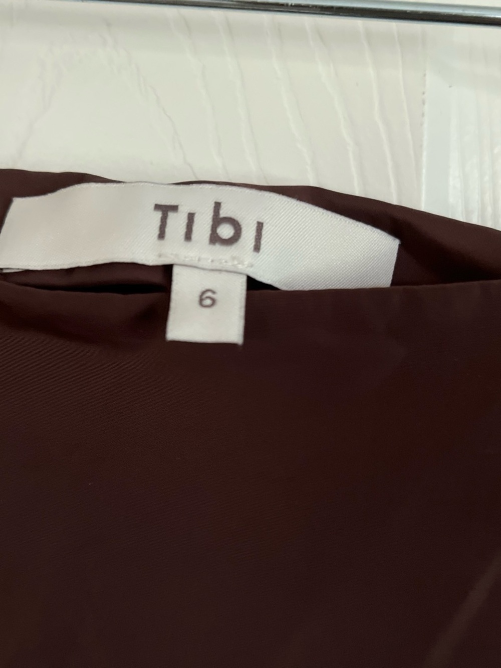 Tibi Classic A-Line Brown midi Skirt - Picture 2 of 7